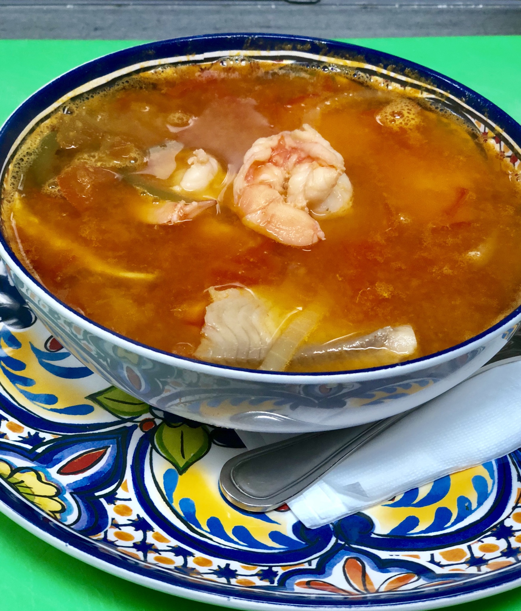 Order Sea food soup-Caldo de Marisco food online from Metate store, Yonkers on bringmethat.com