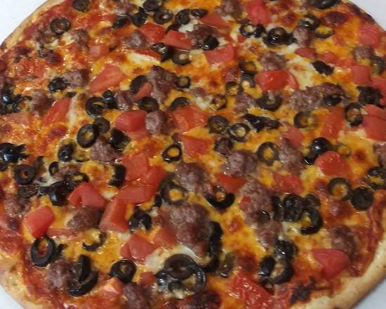 Order Thin Crust Taco Pizza food online from Potesta's Pizza Pasta store, Zion on bringmethat.com