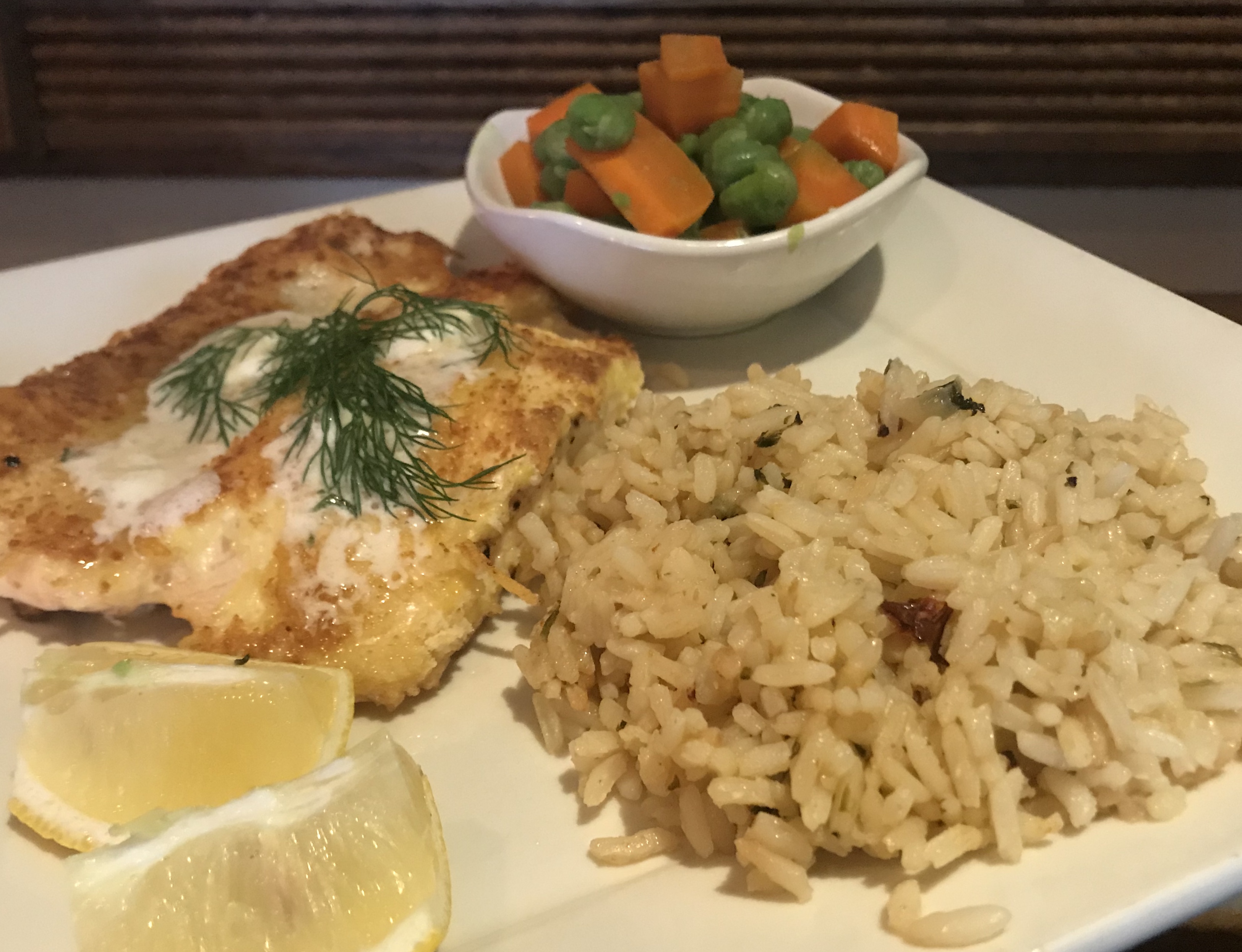 Order Parmesan Crusted Salmon food online from The Firkin Pub & Grill store, Long Beach on bringmethat.com