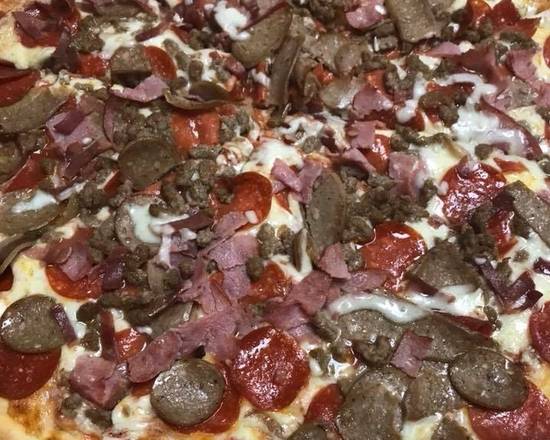 Order Meat Lovers Pizza (Small 12") food online from I Love NY Pizza store, Wilson on bringmethat.com