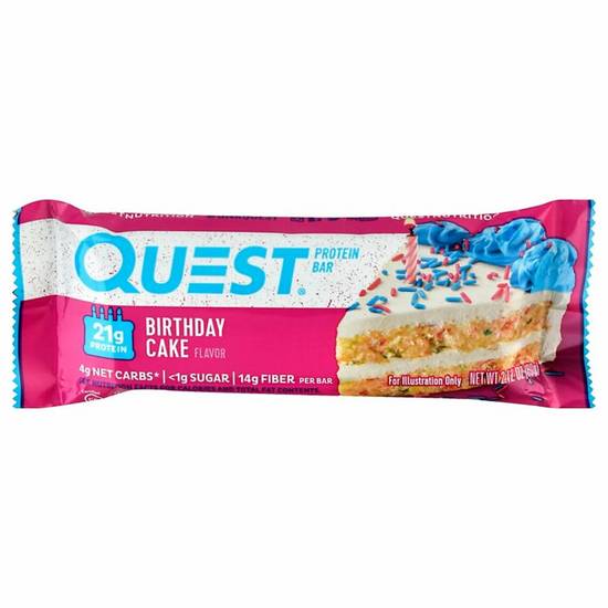 Order Quest Protein Bar - Birthday Cake food online from IV Deli Mart store, Goleta on bringmethat.com