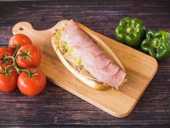 Order Ham Hoagie - Hoagie food online from Pats Pizzeria store, Lindenwold on bringmethat.com