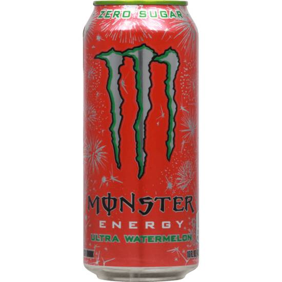 Order Monster Ultra Watermelon 16oz food online from Casey's store, Omaha on bringmethat.com