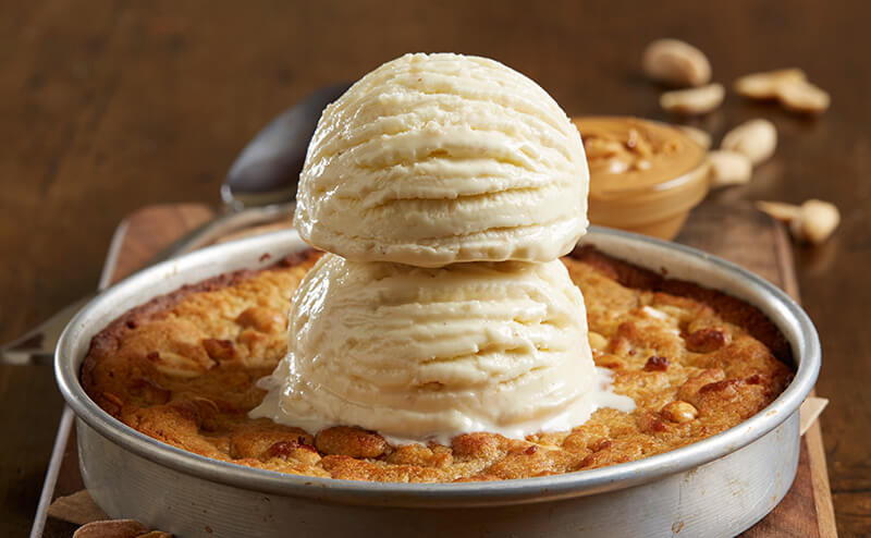 Order Peanut Butter Pizookie® food online from BJs Restaurant & Brewhouse store, Greenwood on bringmethat.com
