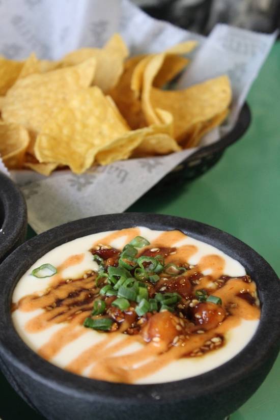Order Yum Yum Queso + Chips food online from Barrio store, Cleveland Heights on bringmethat.com