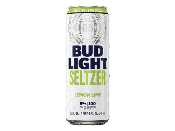 Order Bud Light Seltzer Lemon Lime - 25oz Can food online from Shell Beach Liquor & Deli store, Pismo Beach on bringmethat.com