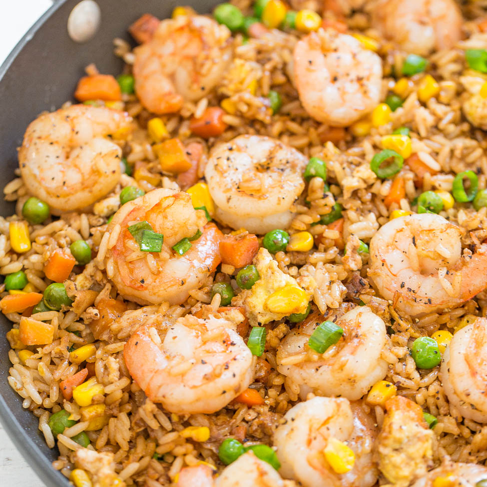 Order Shrimp Egg Fried Rice food online from Baisakhi Dhaba store, Voorhees Township on bringmethat.com