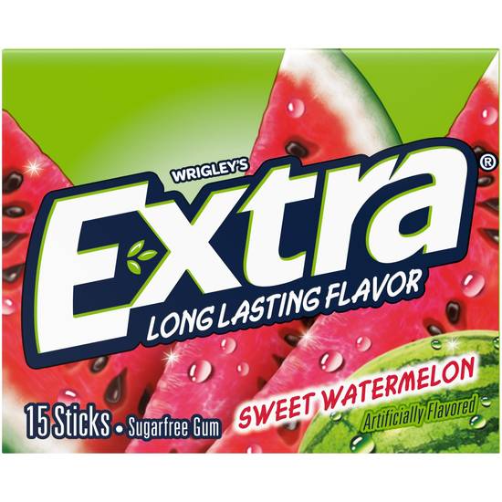 Order Extra Sweet Watermelon Sugarfree Gum, Single Pack food online from Cvs store, GREENWICH on bringmethat.com