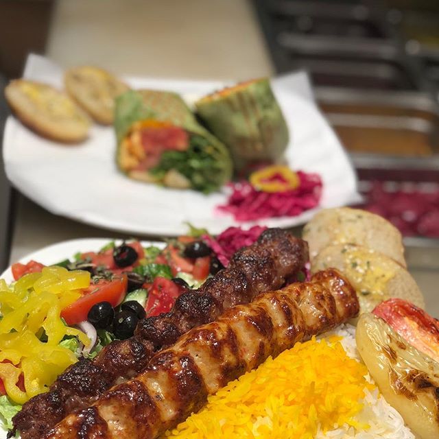 Order Chicken Lule Kabob food online from Roobic Cafe store, Glendale on bringmethat.com