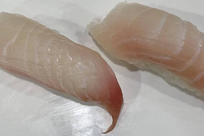 Order Red Snapper (Tai) (2 pcs) food online from Fuji Sushi store, Canton on bringmethat.com