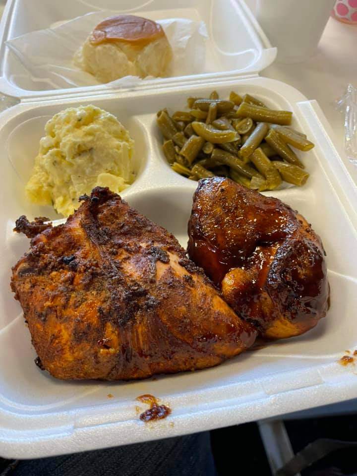 Order 2 Pieces Chicken Dinner food online from Not Just Bar-B-Q store, Fayetteville on bringmethat.com