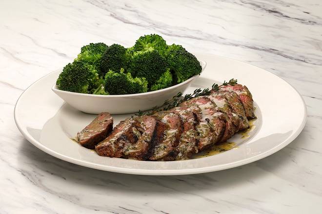 Order Roasted Garlic Sirloin* food online from Firebirds Wood Fired Grill store, Richmond on bringmethat.com