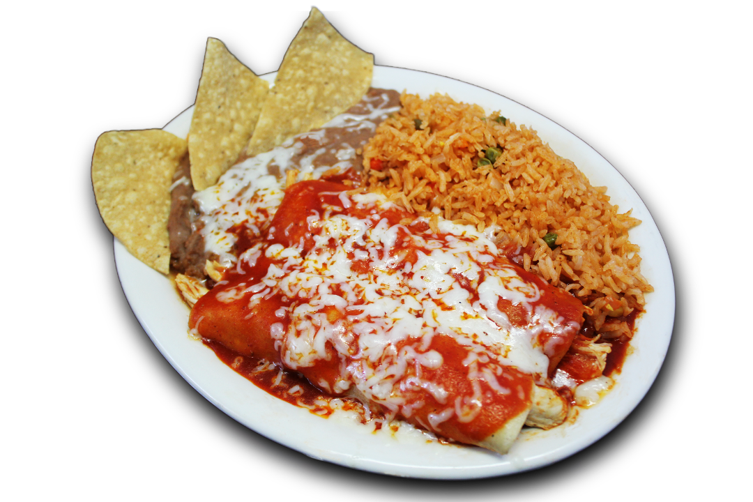 Order .#3    Two Enchiladas. food online from La Fogata Mexican Restaurant store, Los Angeles on bringmethat.com