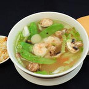Order Sizzling Rice Soup food online from Twin dragon Chinese restaurant store, Los Angeles on bringmethat.com