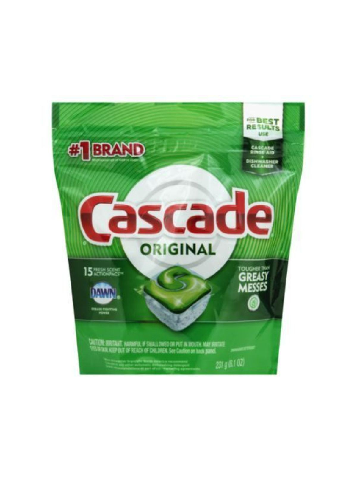 Order Cascade Action Pack Fresh Scent Pods Dishwasher Detergent (15 count) food online from Stock-Up Mart store, Marietta on bringmethat.com