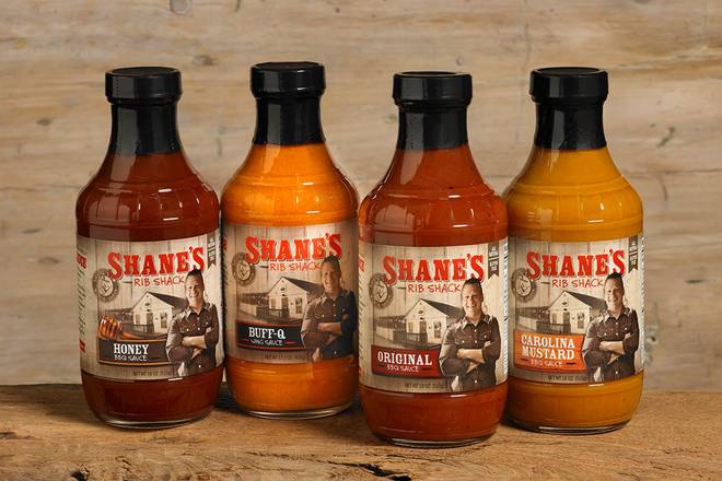 Order BOTTLE OF BBQ SAUCE food online from Shane's Rib Shack store, Forsyth on bringmethat.com