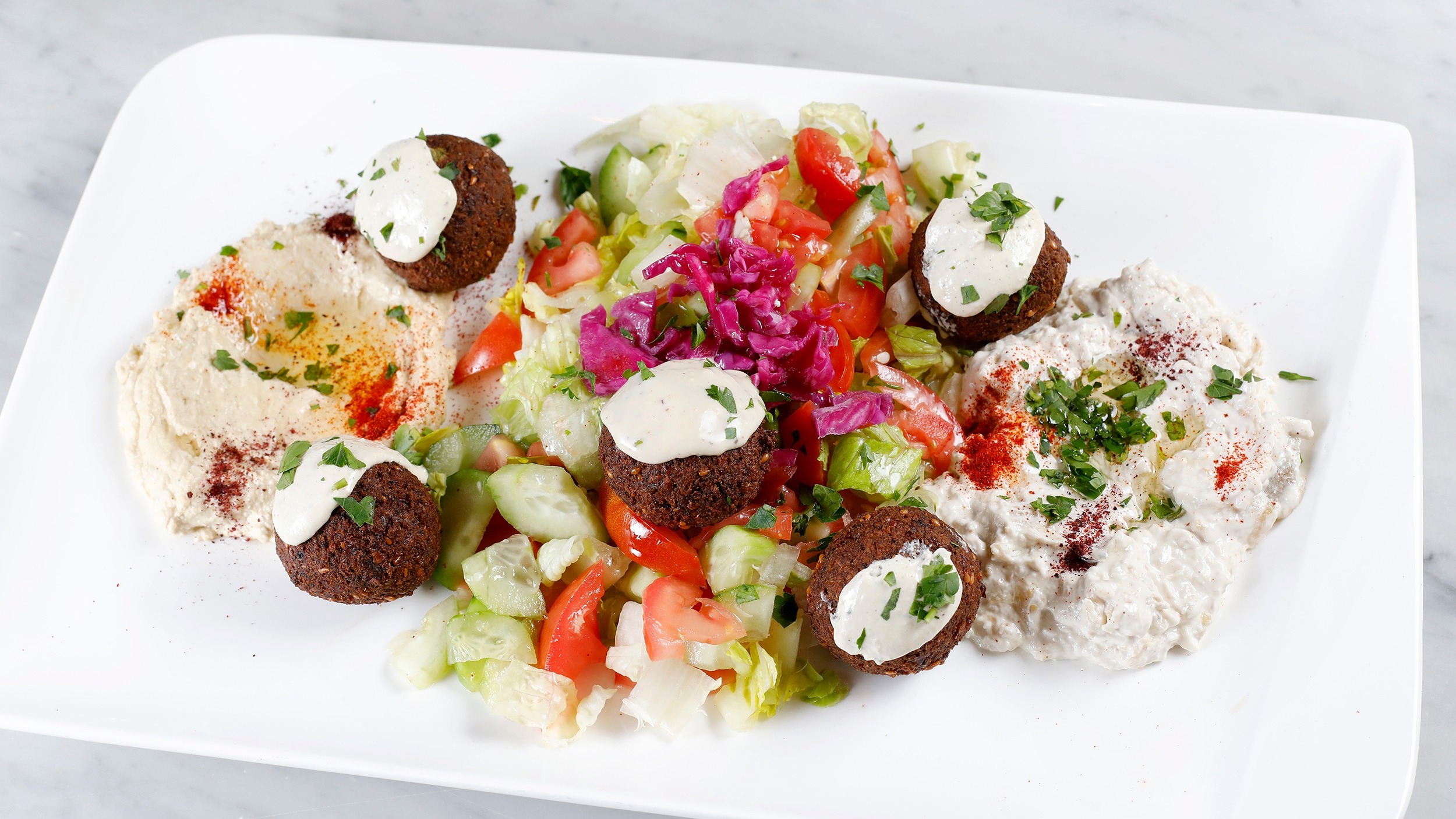 Order Falafel Plate food online from Istanbul Grill store, San Francisco on bringmethat.com