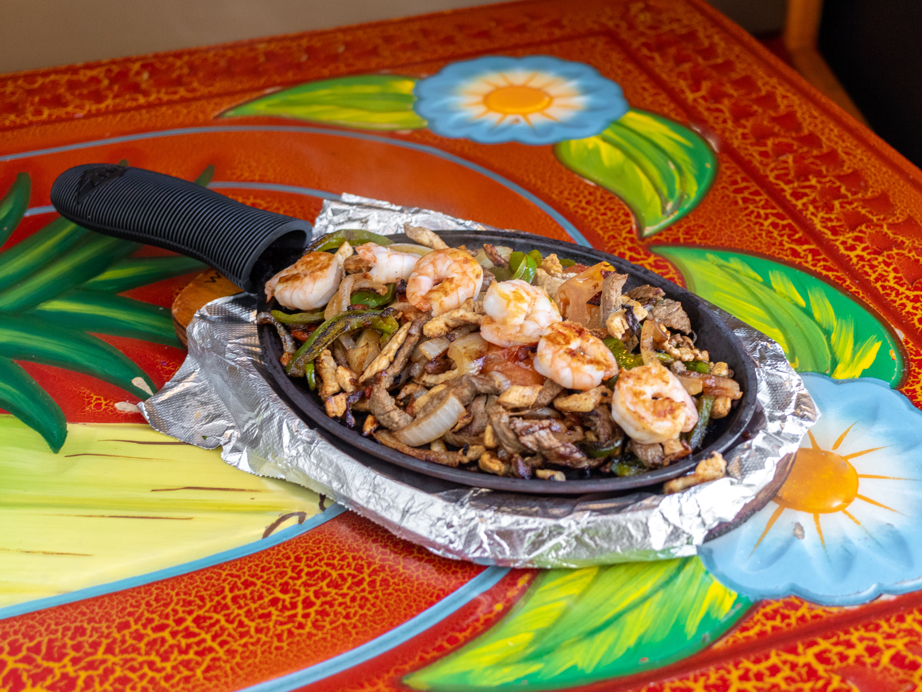Order Shrimp Fajitas food online from El Patron Mexican Grill store, Elyria on bringmethat.com