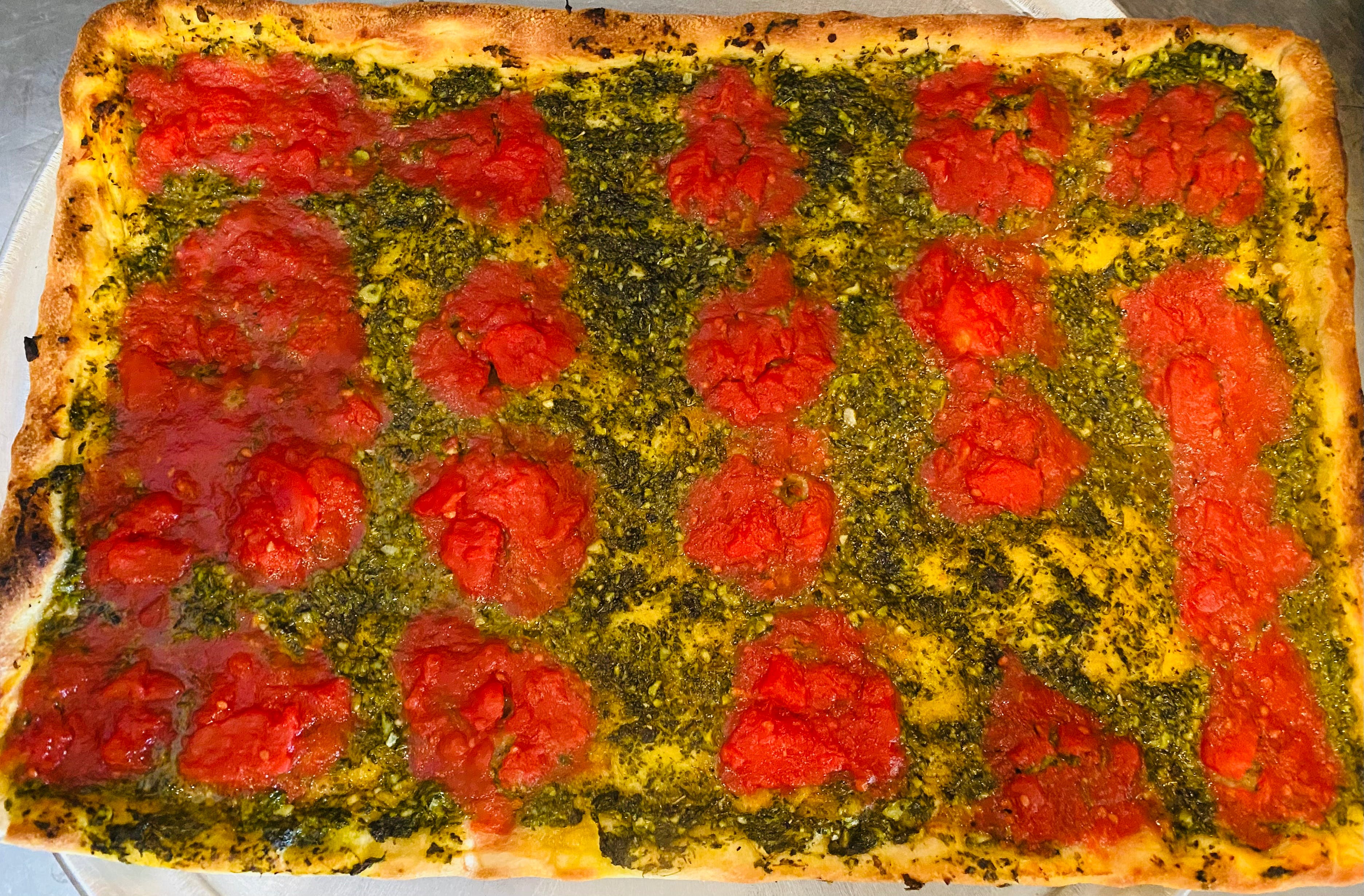 Order Focaccia Pizza - Large 18'' (8 Slices) food online from Pizza Station store, Katonah on bringmethat.com