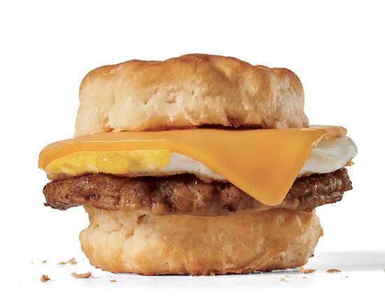 Order Sausage Egg & Cheese Biscuit food online from Jack In The Box store, San Bernardino on bringmethat.com