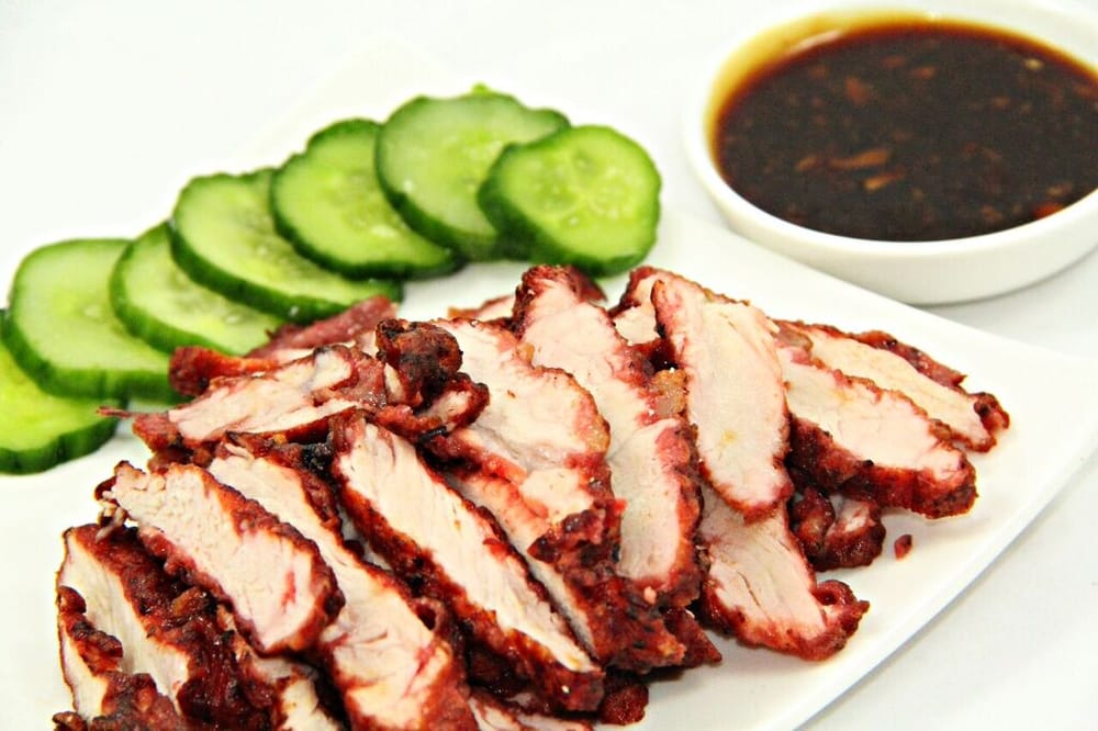 Order 4. BBQ Pork with Red Grain Sauce  紅糟燒肉 food online from BD Cafe store, Chino on bringmethat.com