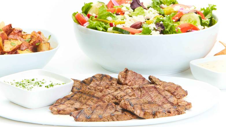 Order Grilled Lamb Feast for 4 food online from Taziki Mediterranean Cafe store, Florence on bringmethat.com
