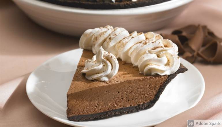 Order Chocolate Satin Pie food online from Marie Callender store, Las Vegas on bringmethat.com