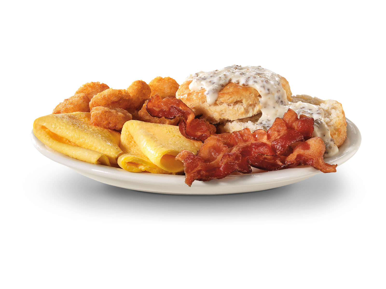 Order Hardee Breakfast Platter® with Sausage  food online from Hardee's store, Cape Girardeau on bringmethat.com