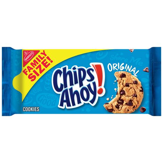 Order Chips Ahoy! Real Chocolate Chip Cookies, Family Size 18.2 OZ food online from Cvs store, MONTEZUMA on bringmethat.com