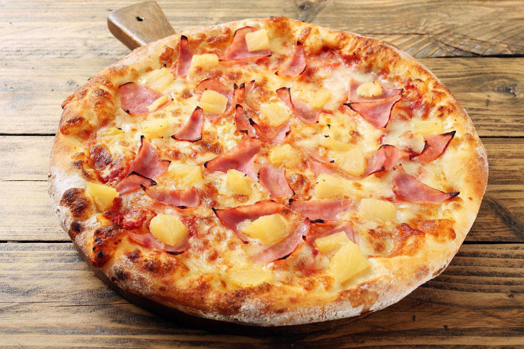 Order Hawaiian Pizza - Small 10'' food online from Papa Pizza Pie store, Fullerton on bringmethat.com
