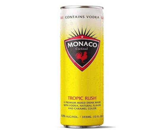 Order Monaco Tropical cocktail, 12oz single can (9%abv) food online from Ogden Wine & Spirit store, Naperville on bringmethat.com
