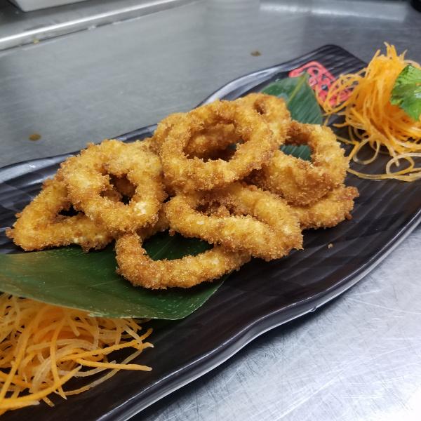 Order 18. Fried Calamari food online from Rainbow King store, Bel Air on bringmethat.com