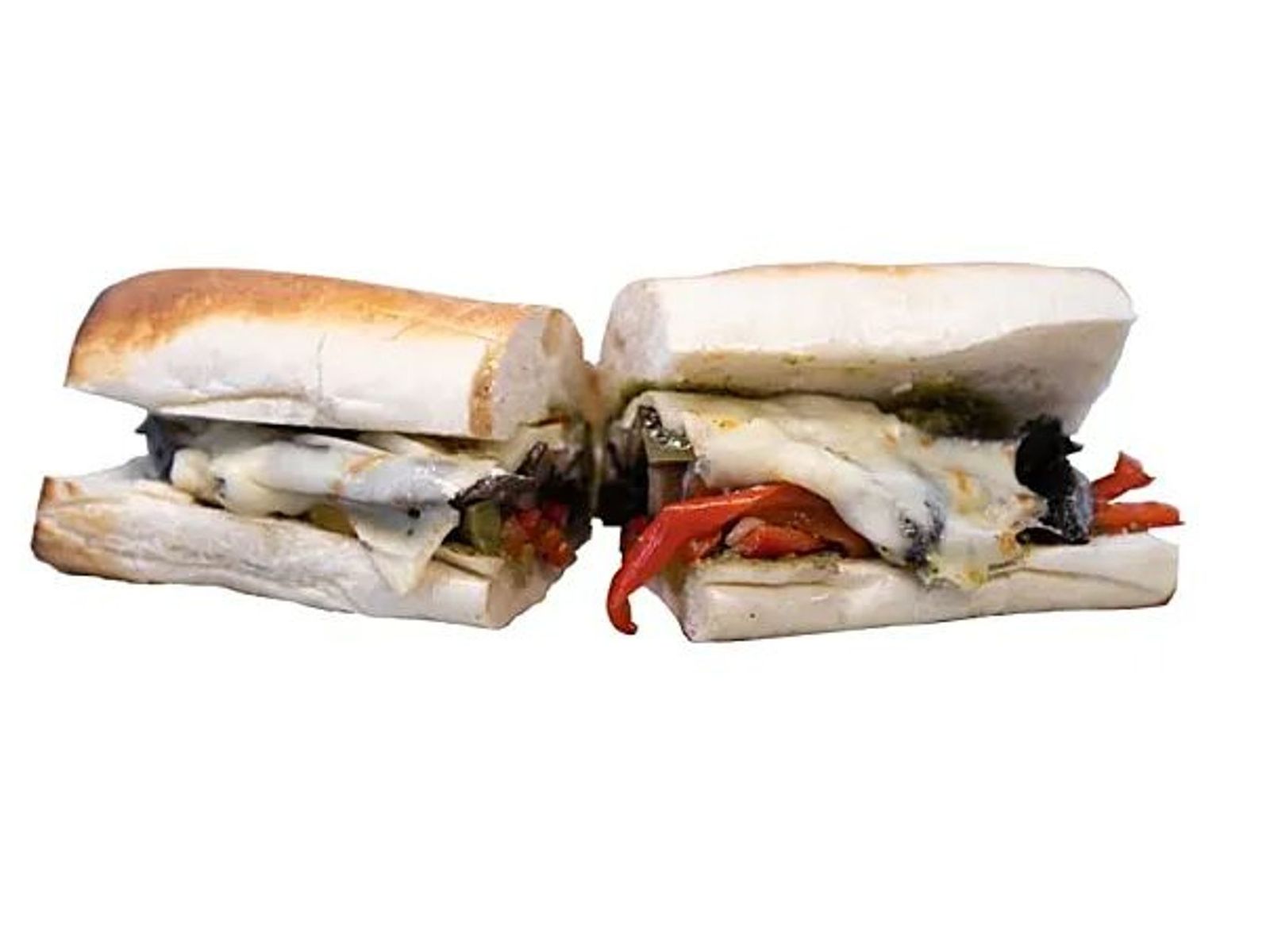 Order Portobello & Grilled Pepper Sandwich food online from Petey Pasta store, Lombard on bringmethat.com