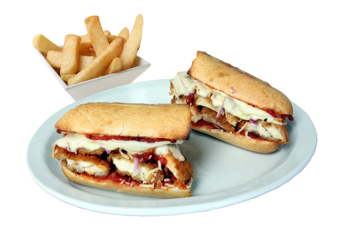 Order Chicken Parmigiana Sandwich food online from Big mama's & papa's pizzeria store, Montrose on bringmethat.com