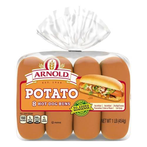 Order Arnold · Potato Hot Dog Buns (8 buns) food online from Safeway store, Rehoboth Beach on bringmethat.com
