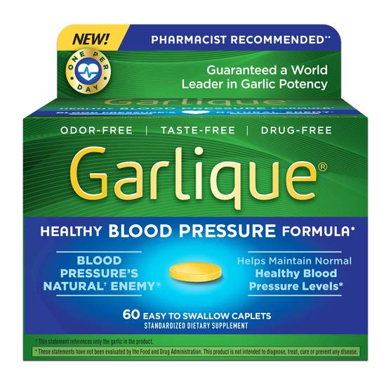 Order Garlique Healthy Blood Pressure Caplets (60 ct) food online from Rite Aid store, Palm Desert on bringmethat.com