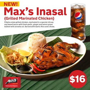 Order Max's Inasal food online from Max's Restaurant store, Houston on bringmethat.com