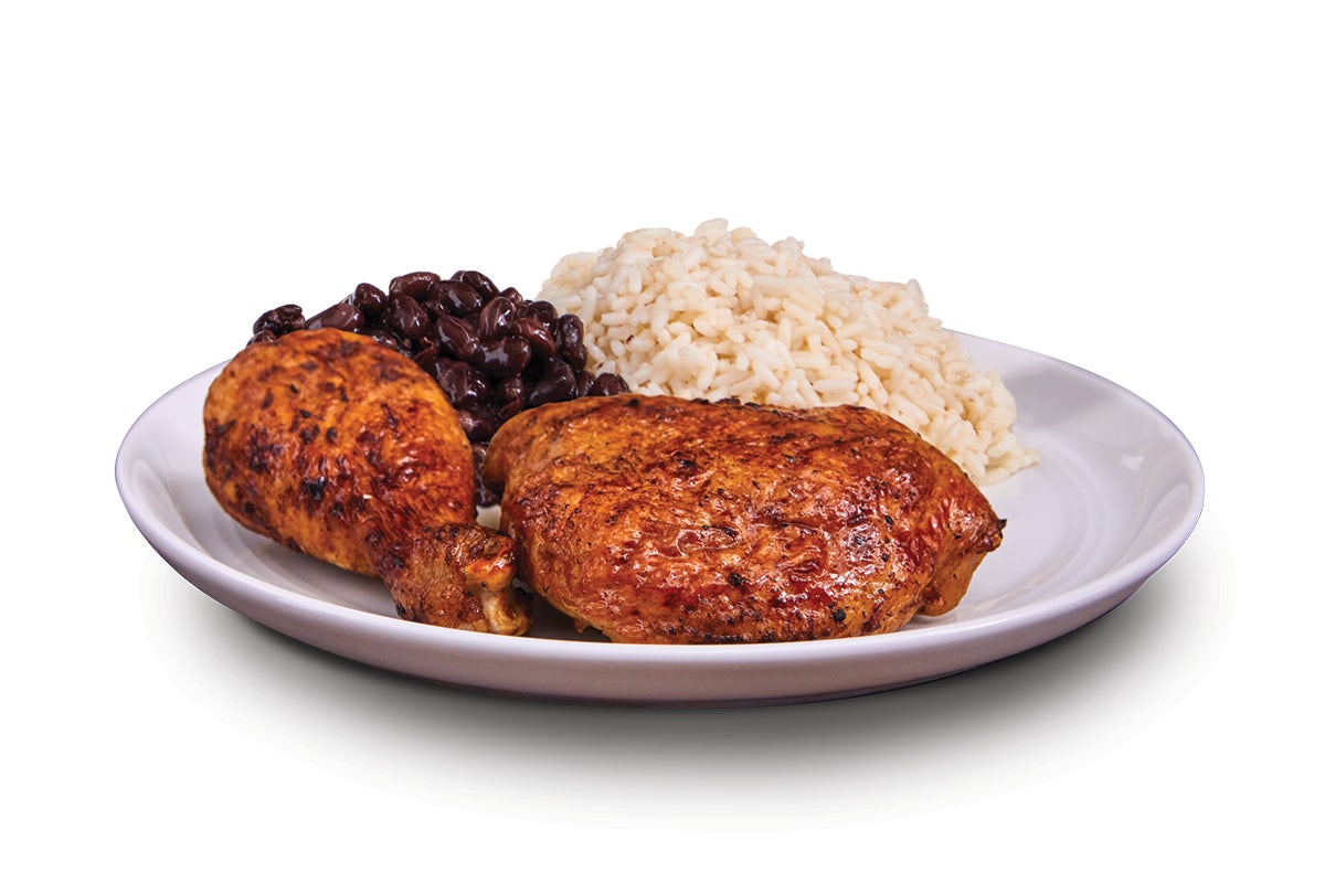 Order 1/4 Fire Grilled Chicken - With Rice & Beans food online from Pollo Tropical store, Pinecrest on bringmethat.com