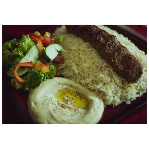 Order Ground Beef Kebab Plate food online from Ali Baba store, Chico on bringmethat.com