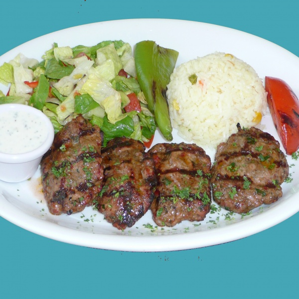 Order Kofte Kebab Plate food online from North beach gyros catering store, San Francisco on bringmethat.com
