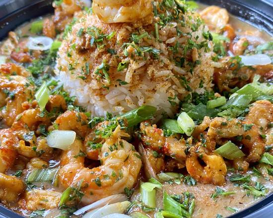 Order Crawfish & Shrimp Etouffee food online from Marco's Pepper Grill store, Houston on bringmethat.com