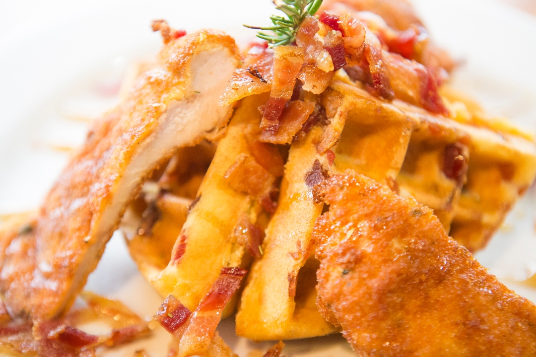 Order Chicken & Bacon Waffle food online from Burnt Toast store, Algonquin on bringmethat.com
