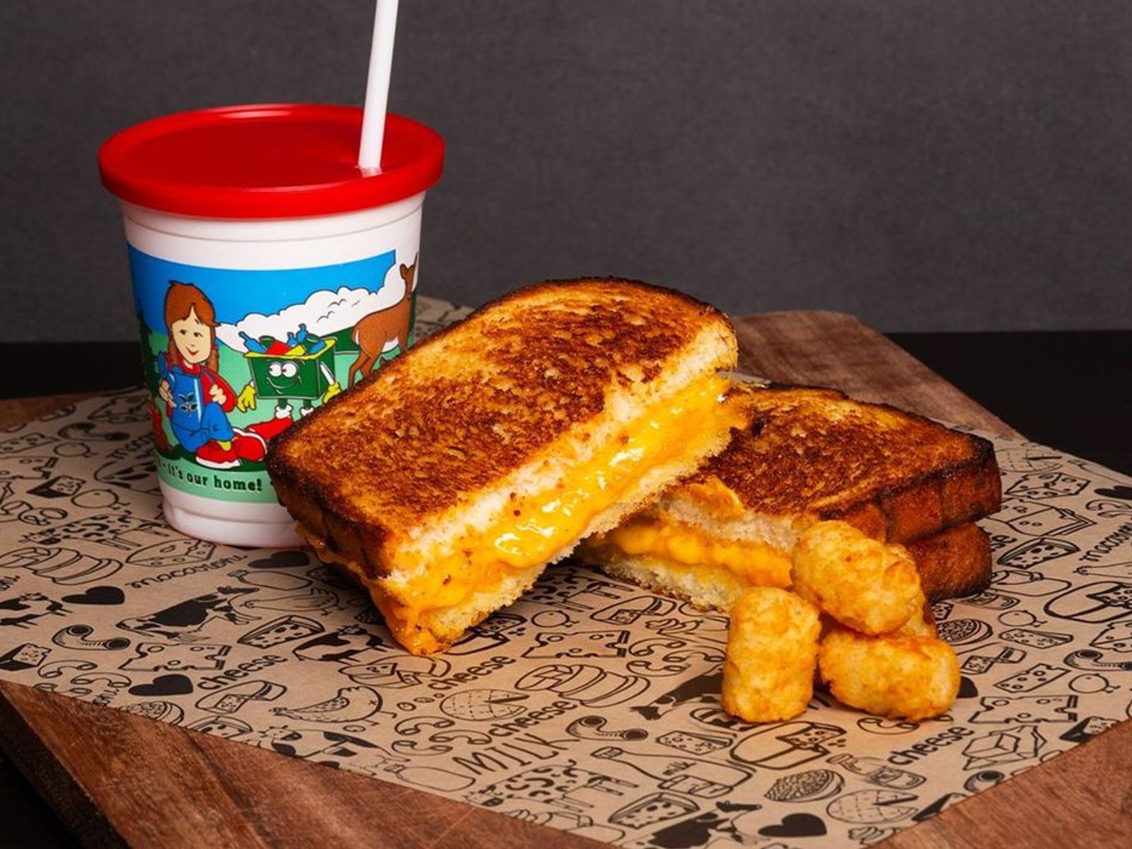 Order Kids Meal - Grilled Cheese food online from I Heart Mac & Cheese store, Deer Park on bringmethat.com