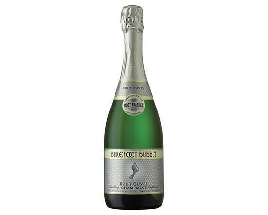Order Barefoot Bubbly Brut Cuvee, 750mL champagne (10.5% ABV) food online from Signal Liquor store, Signal Hill on bringmethat.com