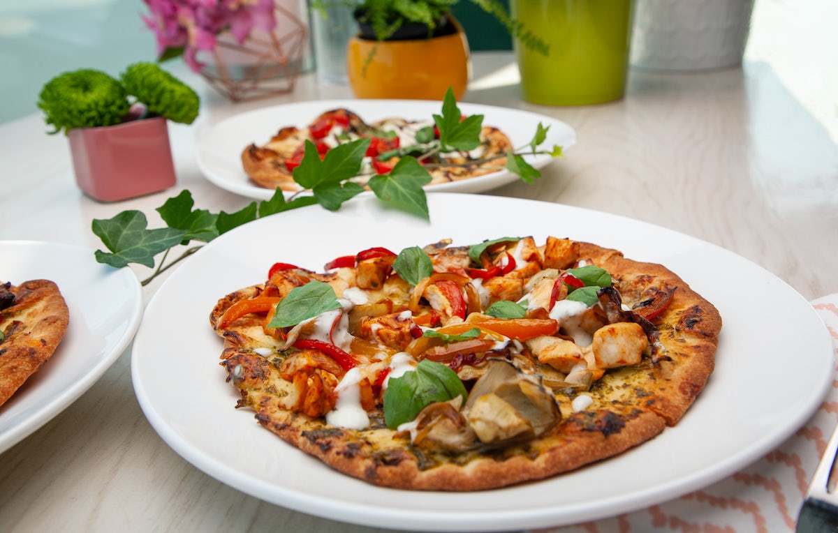 Order Blackened Chicken Flatbread food online from Morning Belle store, Grand Rapids on bringmethat.com