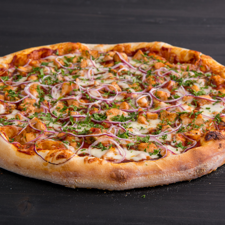Order Thick Crust BBQ Chicken Pizza (12") food online from Pizzeria Bravo store, San Francisco on bringmethat.com