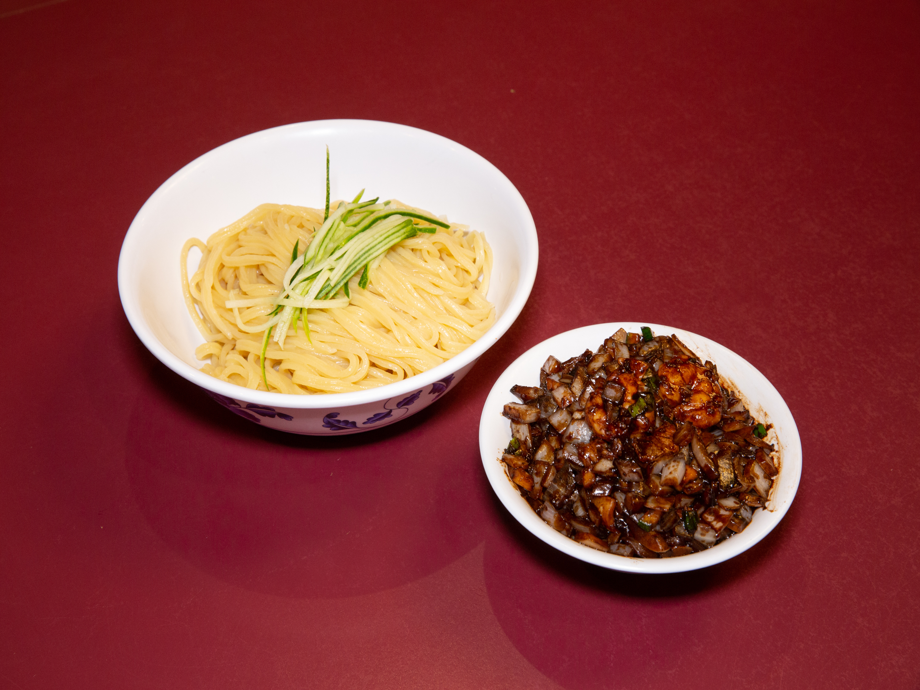 Order K28. Korean Noodles with Black Bean Sauce food online from Twin Dragon Restaurant store, Niles on bringmethat.com