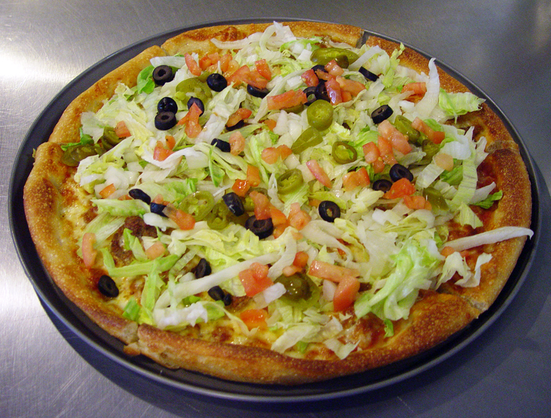 Order The Taco Pizza or Calzone food online from Oak Street Pizza & Grill store, Pembroke on bringmethat.com