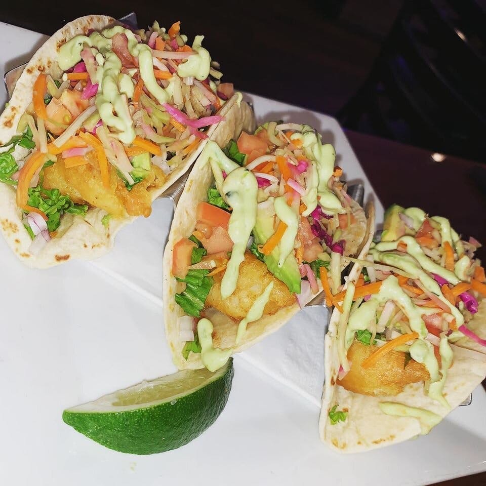 Order Fish Taco - 3 Pieces food online from My Bar & Grille store, Milford on bringmethat.com