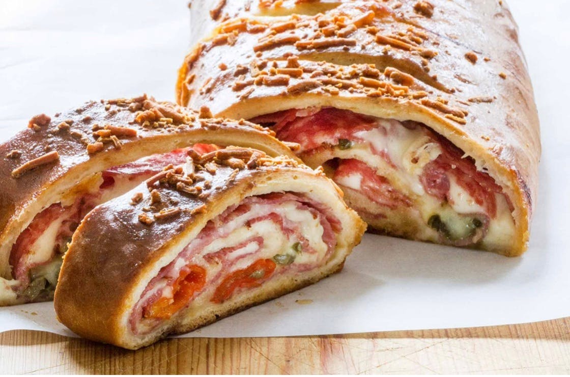 Order Meatster Stromboli - 12" food online from Buongiorno Pizza store, Windsor Mill on bringmethat.com